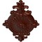 Ekena Millwork Quentin Ceiling Medallion, Hand-Painted Antique Copper, 23 1/2"W x 12 1/4"H x 1 1/2"P CM23RO1ACS - alternate 3
